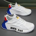 Men's shoes 2025 new winter mesh versatile breathable athletic casual white sneakers height increasing running dad shoes