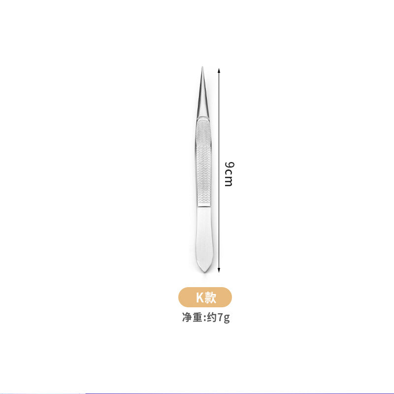 Manufacturer supplies flat mouth oblique mouth stainless steel eyebrow clip high precision eyebrow plucking tweezers beauty eyebrow trimming tool spot