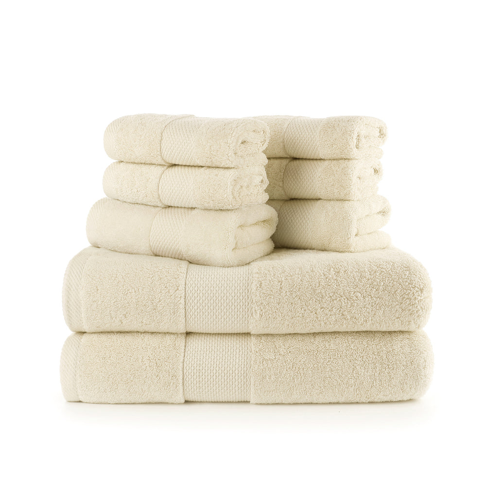Towel and bath towel set, low lint, customizable with logo. suitable for hotels, b&bs, and beauty salons. vacuum-sealed packaging, dropshipping available, and barcode labeling