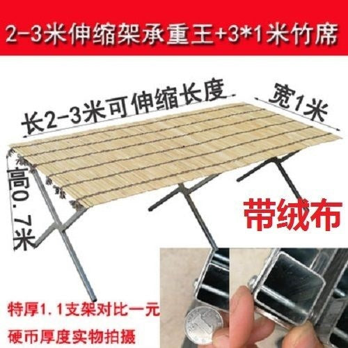 Setting up a stall, folding stall, foldable stall, shelf, shelf, folding stall, shelf, night market, bamboo mat, shelf, thickeneding