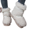 Plus size women's winter snow boots - new  collection: fleece-lined, extra thick, warm cotton shoes with non-slip soles