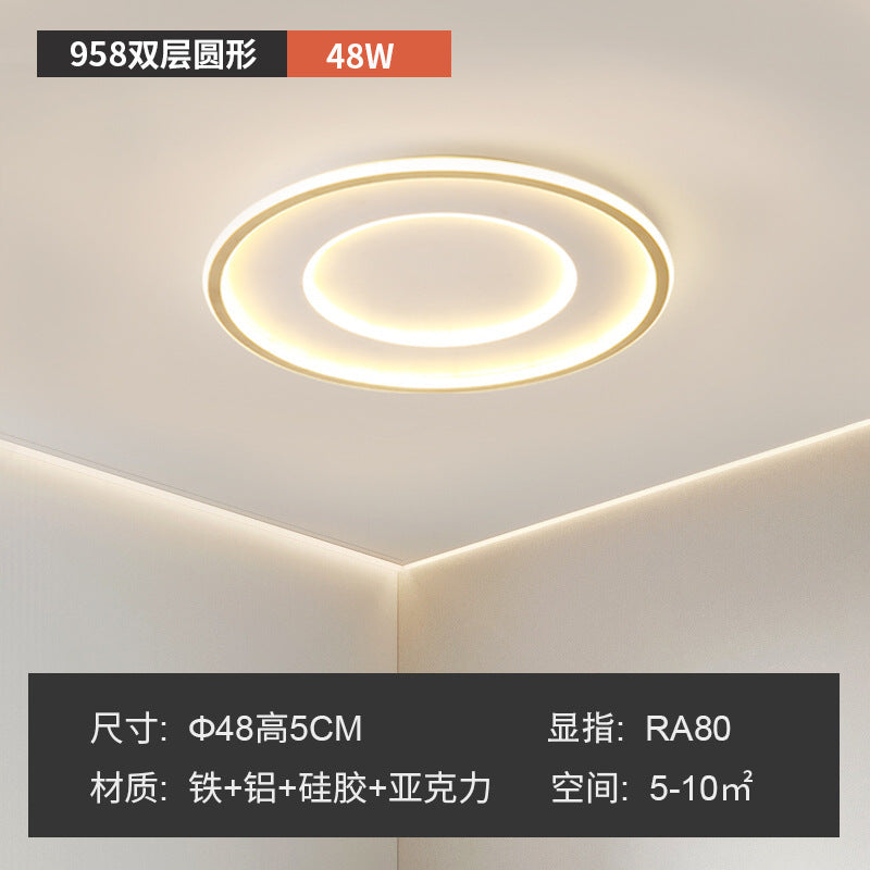 Eye protection ceiling light led living room main light bedroom modern simple atmospheric lighting rectangular whole house Zhongshan lamps
