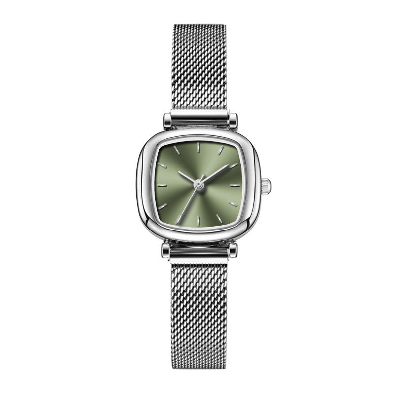 Trendy, influencer-style cross-border fashion watch for women - wholesale, petite, elegant mesh strap ladies' watch