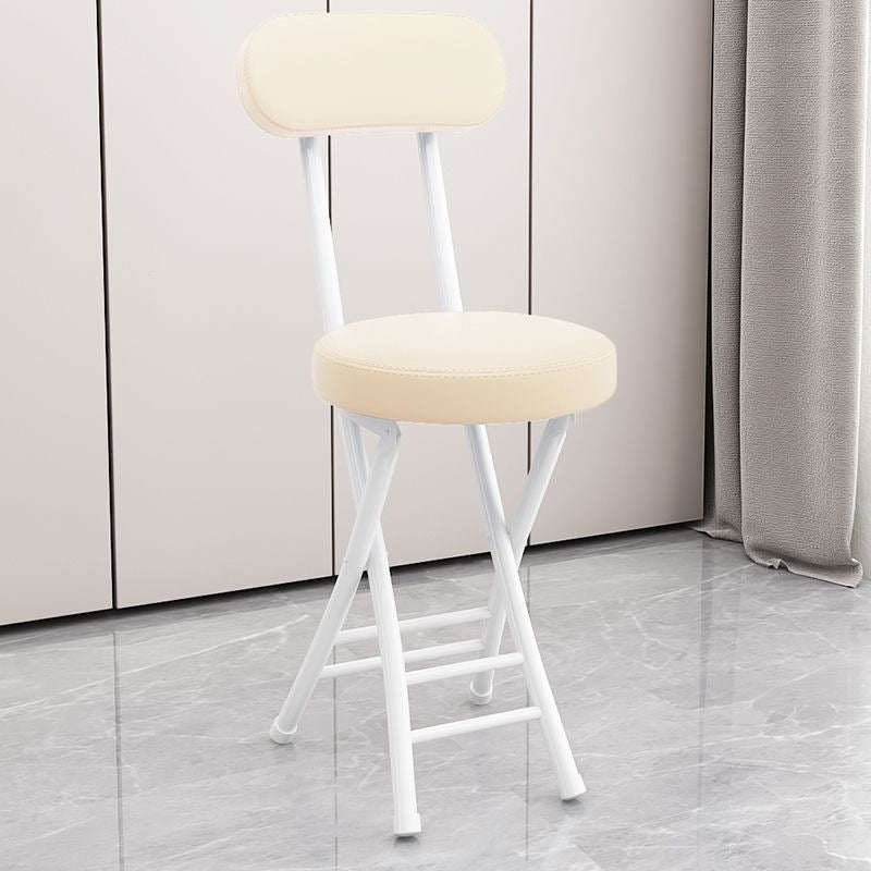 Folding chair - portable dining chair for home, dorm room, balcony, and leisure - space-saving, simple folding back chair