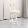 Folding chair - portable dining chair for home, dorm room, balcony, and leisure - space-saving, simple folding back chair