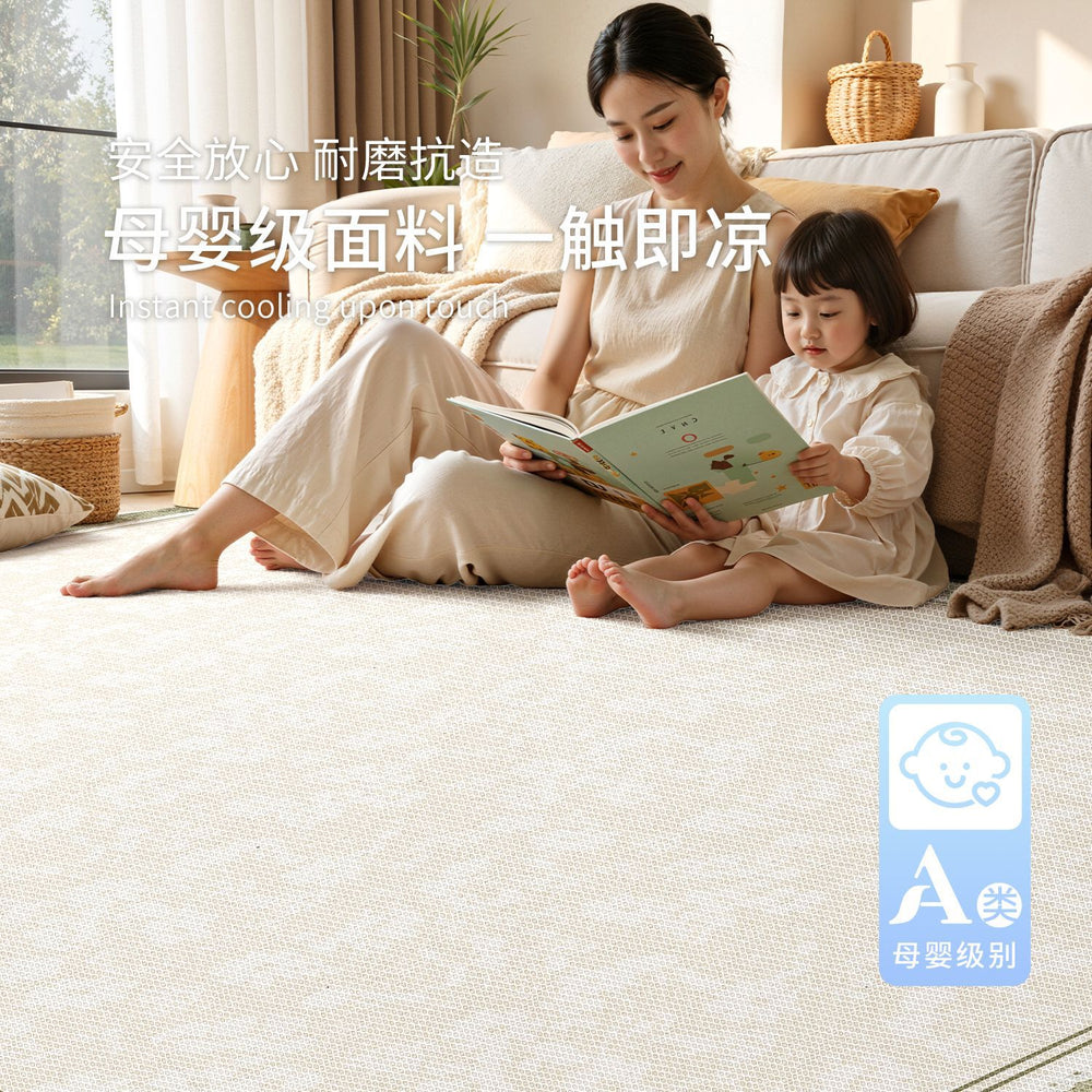 Ice silk mat carpet living room green french cream style summer no-wash wipeable sofa no-maintenance mat floor mat