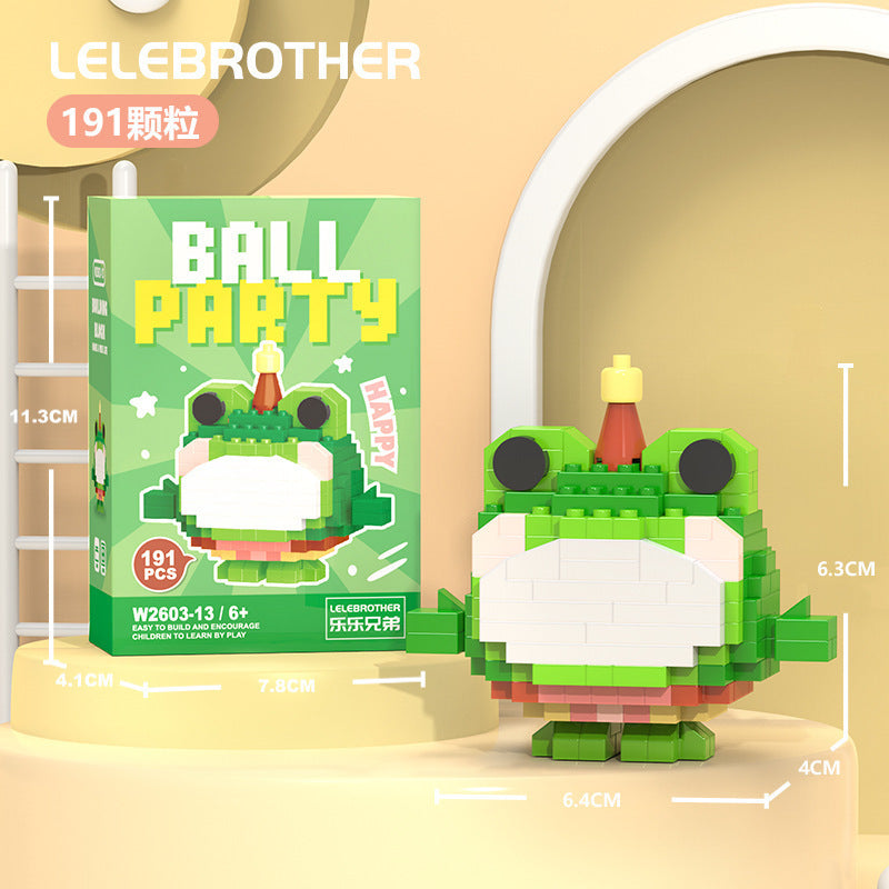 Compatible with lego micro bricks, children's educational building blocks, puzzle assembly gifts, cartoon figures, for boys and girls, suitable for street vendors