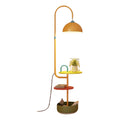 Memphis floor lamp - new living room accent light for sofa, decorative ambient lighting, kids' room bedside table lamp with integrated storage, coffee table lamp