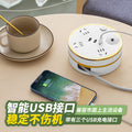 Retractable student power strip - multi-function, multi-outlet usb charging station for office, home, and dorm use - corded power strip