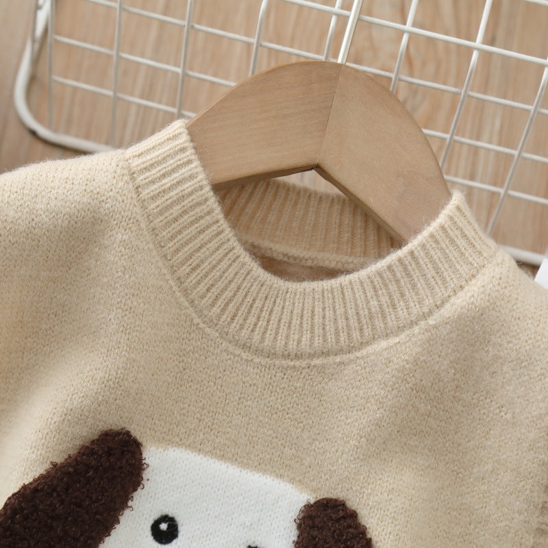 spring new children's knitted vest - cute sweater vest for boys and girls