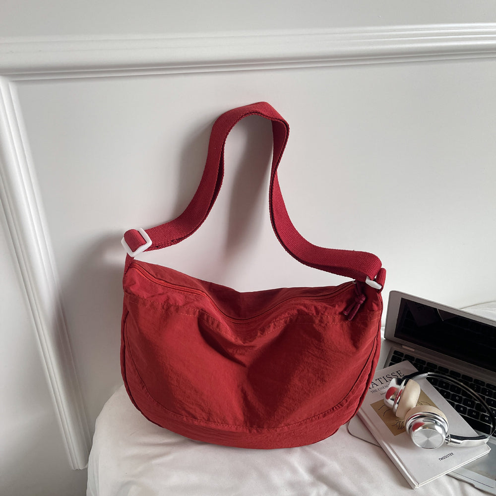 trend pure colorcasual bag women's large capacity tote bag multi-functional cloth bag easiest for match shoulder crossbody bag trendy