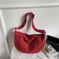 trend pure colorcasual bag women's large capacity tote bag multi-functional cloth bag easiest for match shoulder crossbody bag trendy
