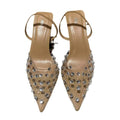 Za baotou transparent sandals women's 2024 new rhinestone fashioneleganteasiest for match pointed toe high heels