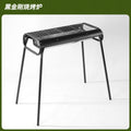 Outdoor bbq grill foldable smokeless bbq grill for homelargethickened bbq portable stainless steel mesh carbon grill