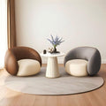 Modern minimalist single sofa and coffee table set - ideal for beauty salons, casual reception areas, office waiting rooms, sales centers, and negotiation spaces