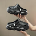 Cartoon matchingnew arrival crocs women's summerthick sole stomping on shit feeling pet outwear sandalsnon-slip soft soleeasiest for match