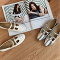 5cm height increasing bowknot polka dot flat shoes women's 2026 new small fragrance style slip-on mary jane shoes