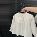 Forest style children's clothing girl spring & fallnew arrival shirt shirt kids stylelong sleevesfashiontops baby girl spring & fall clothing