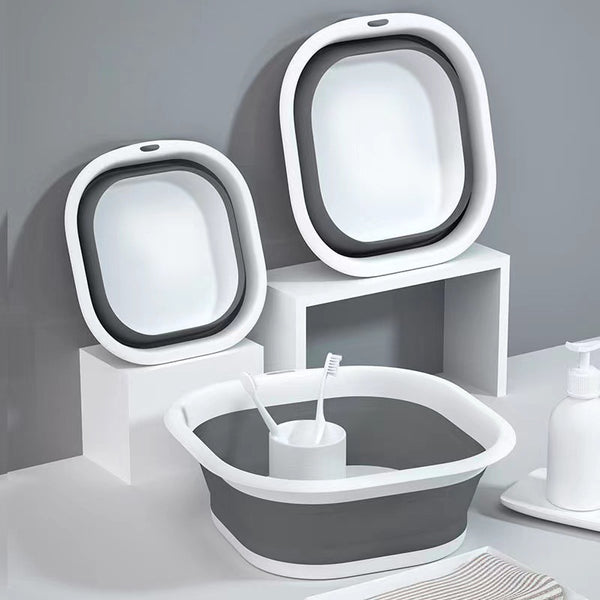 Foldable Washbasin Compression Household Student Dormitory Baby Bath Basin Round Retractable Basin Portable