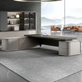 President's desk, executive desk, ceo desk, minimalist luxury chairman's office furniture, high-end office desk and chair set