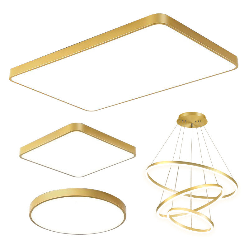 2025 new living room light hall main light simple led dining room bedroom light ceiling light whole house Zhongshan lighting