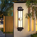【30-year durability】waterproof solar wall light - chinese style for courtyard, gate, hallway pillar, balcony, villa, and roman column lighting