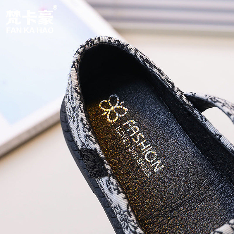 Vancahao girls' flats - new autumn  collection: stylish princess shoes for kids, soft-soled korean fashion leather shoes