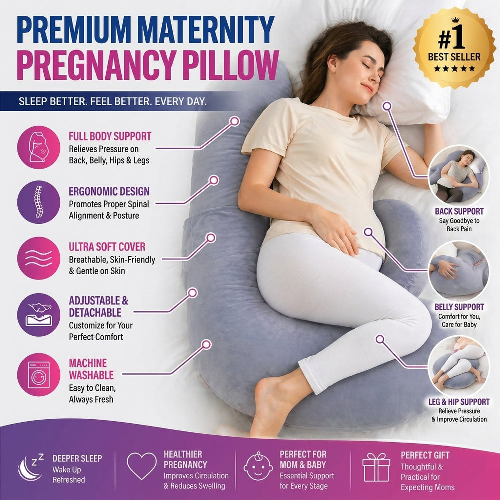 body pillow gray pregnant women sleeping pillow pregnant women side sleeping pillow slope pillow pregnant women must-have artifact pregnant women pillow