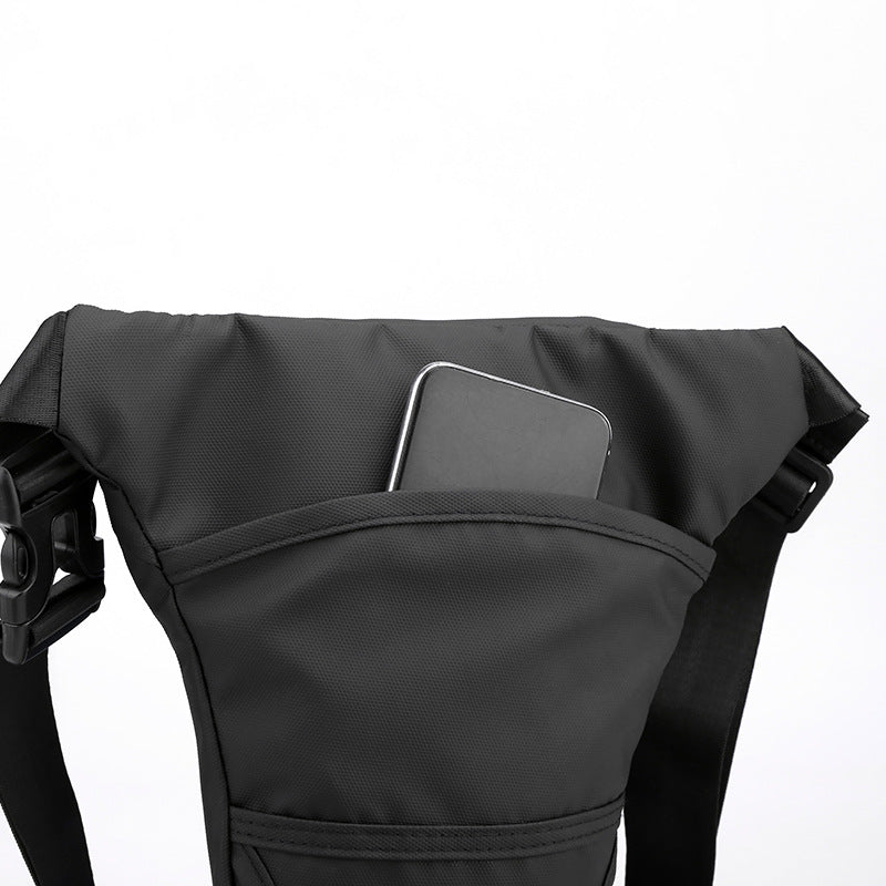 Factory direct sales of new men's outdoor cycling leg bags, leisure sports fanny packs, multi-functional breast bags, messenger bags,