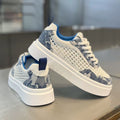 Men's summer breathable woven mesh versatile athletic casual trendy shoes - men's anti-slip thick-soled height-increasing white sneakers