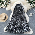 Black leopard print