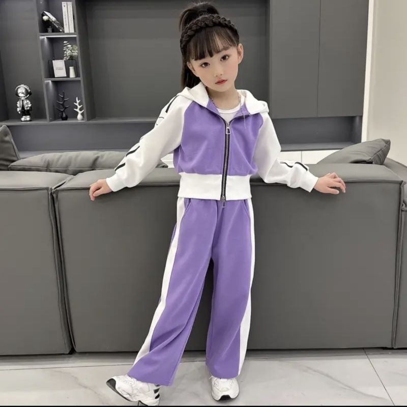 Girls' autumn clothing  new collection: kids' sets, baby casual outerwear & pants, children's clothing for mid-to-large children, autumn/winter collection