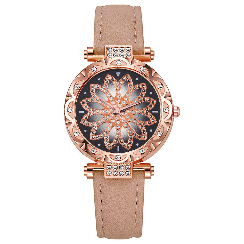 Wholesale watches from the manufacturer, women's watches, diamond-encrusted women's watches, casual frosted leather strap quartz watches, women's watches⌚kids