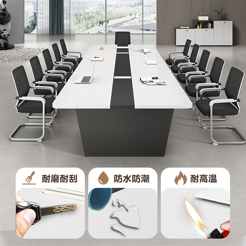 Saint-li conference table - modern minimalist conference table and chair set - premium office conference table and meeting room furniture