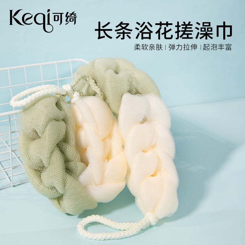 Keqi bench bath flower bath towel bubble bath ball bath foaming plaid bath flower ball bath foaming softening skin