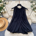 K-style vacation style sleeveless comfortable breathable cardigan women's summer asymmetricalwork clothinglooseslimming lookeleganceeleganttops