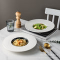 10.5inch straw hat plate western style soup bowl restaurant western food salad pasta plate creative white dot wide rim plate