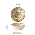 European retro irregular ceramic bowl, plate, and dish set - stylish, high-value tableware for restaurants and home use, rustic farmhouse ceramic dinnerware set