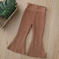 fall/winter new korean style knitted girls' leggings - high waist flare pants