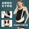 Maternity support belt - pregnancy belly band for mid to late pregnancy - wide, high-elasticity, breathable waist support for pregnancy