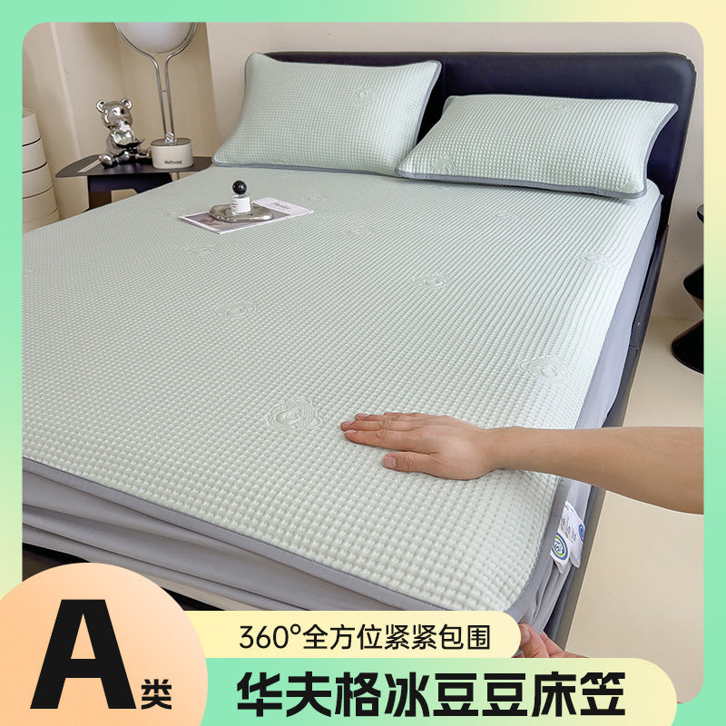 Summer Class A Maternal and Infant Grade Waffle Cool Cold Bean Sheet Mat Foldable Washing Sheet Air Conditioning Soft Mat