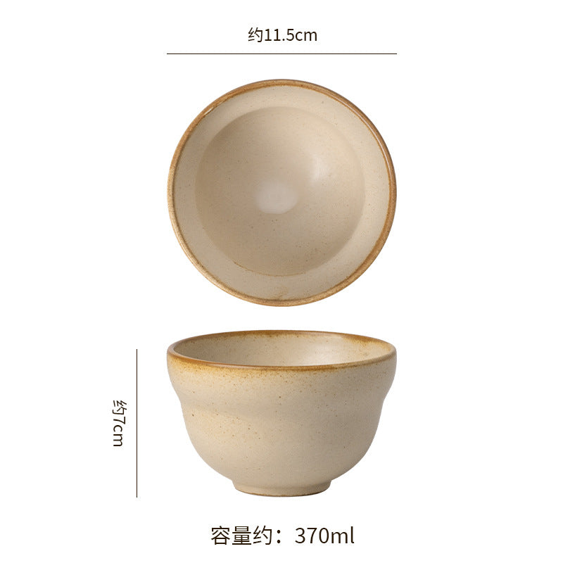 Retro stoneware scented hand-held tea cup tea bowl japanese kiln owner cup office afternoon tea milk coffee cup