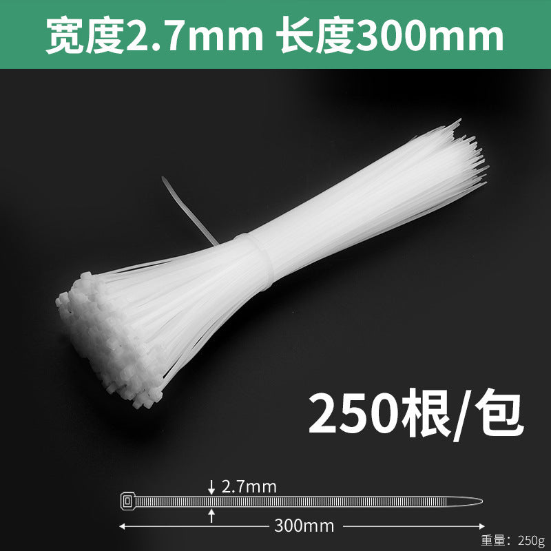Nylon cable ties, plastic buckle, strong anti-theft buckle, wire tie, self-tightening, self-locking black strap