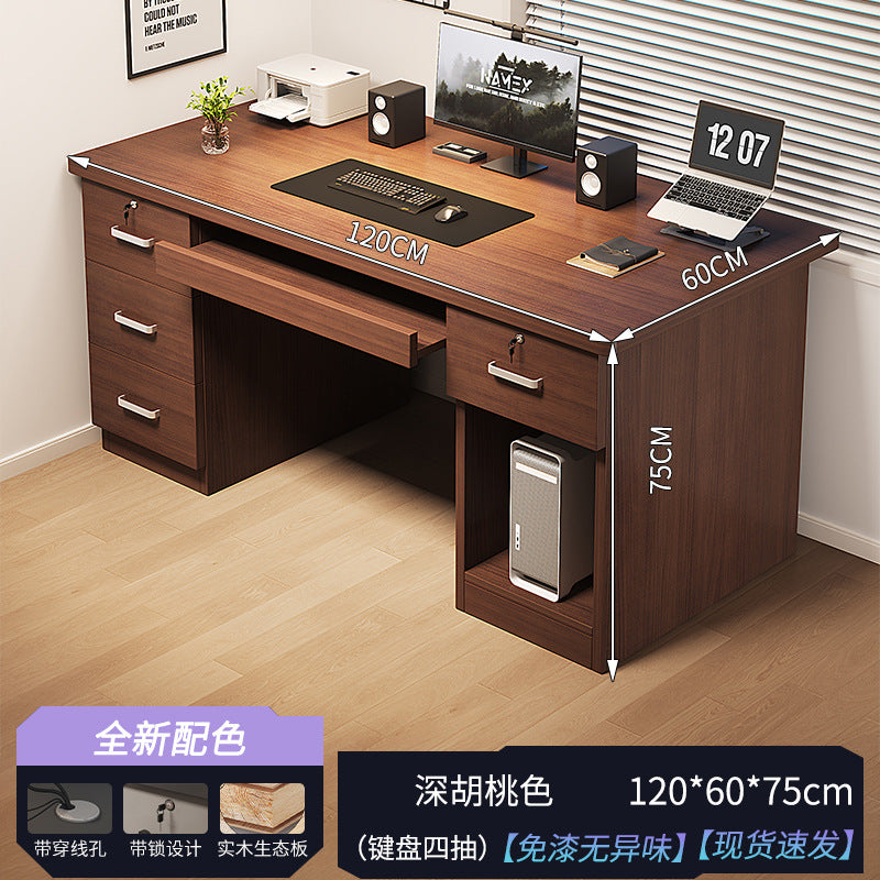 New arrival: executive desk - minimalist modern office desk and chair set for employees, home office, and computer use