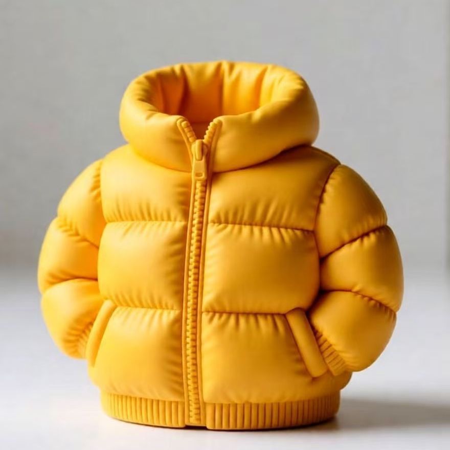 Influencer-approved 3d printed down jacket pen holder - creative desk organizer, home decor, toy, gift - new trendy design d1