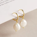 Irregular baroque freshwater pearl earrings for women, s925 sterling silver fashion pearl earrings - direct from the manufacturer