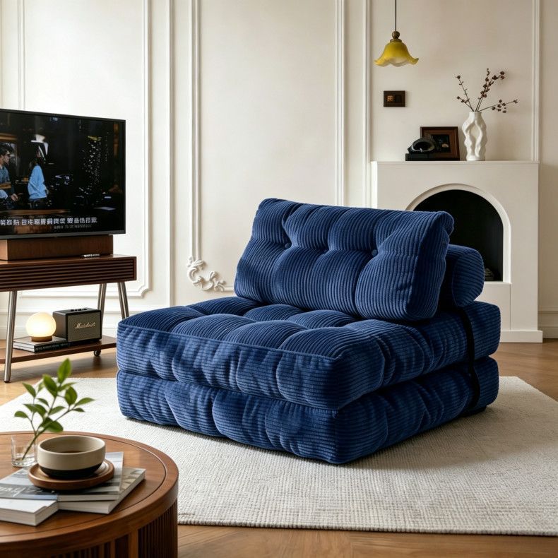 Lazy sofa single living room dual-purpose foldable sofa bed casual tatami reclining human dog house compression sofa