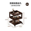 【factory direct】three-tier 40cm walnut finish minimalist style