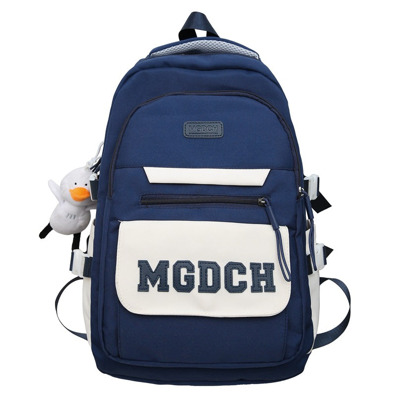 2024 new backpack for students, high school students, large capacity Japanese Huajirong schoolbag, trendy fashion backpack, double shoulder