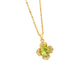 [titanium steel] cross-border fashion four-leaf clover necklace for women, light luxury, stylish, popular, high-end, simple clavicle chain jewelry